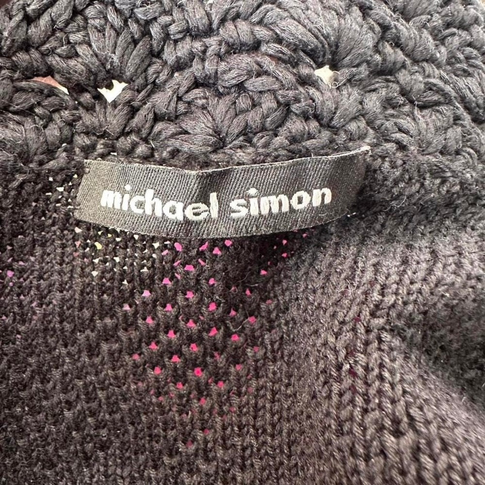 Stunning 90s Vintage Michael Simon Long Embroidered Floral Cardigan - Size M/L - Picture 7 of 7